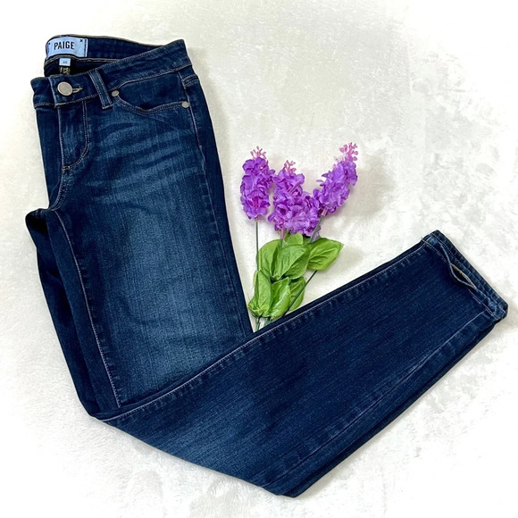 PAIGE Denim - PAIGE Verdugo Ankle Dark Wash Skinny Jean - Size 25